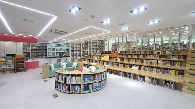 2025 공간재구조화사업 우수시설학교로 선정된 포천 화현초 도서관. /사진제공=경기도교육청
