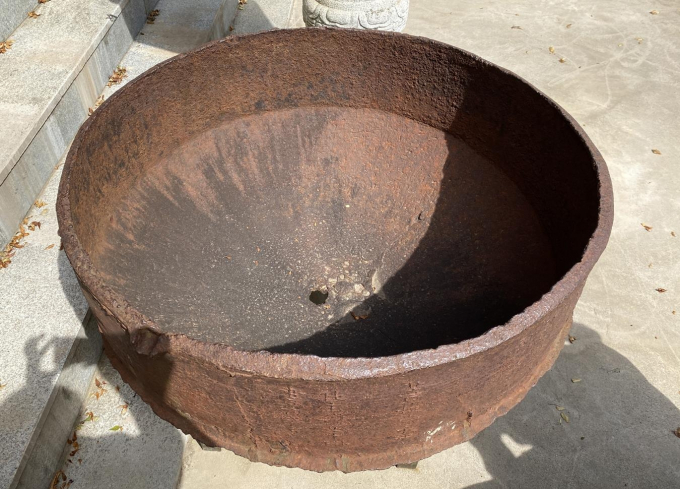 전남도 지정문화유산(유형)으로 신규 지정된 '담양 보리암명 철제 수정(潭陽 菩提菴銘 鐵製 水井)'/사진=전남도 제공