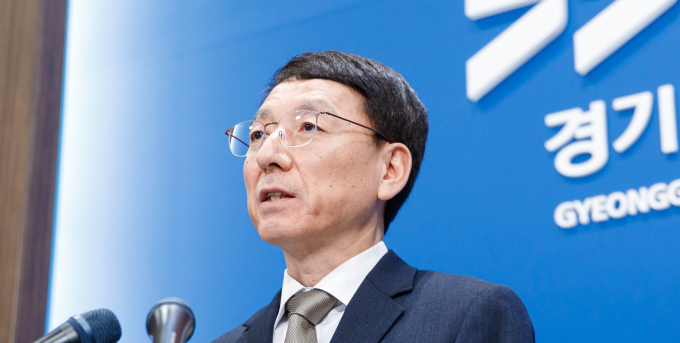 김성중 행정1부지사가 3일 도청에서 기자회견을 열고 2026년 예산 운용 방향을 밝히고 있다. /사진=김동우 기자