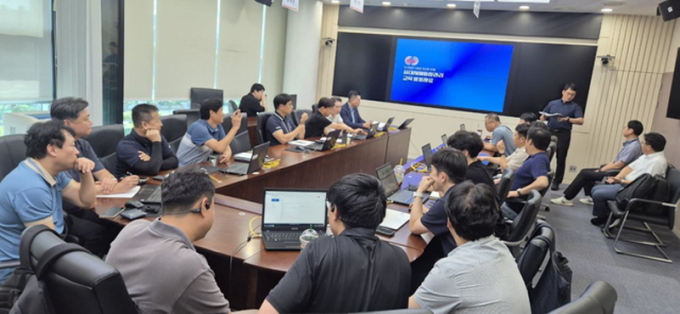 한전KDN 전국 안전담당자 중대재해통합관리시스템 교육 장면. /사진제공=다온플레이스