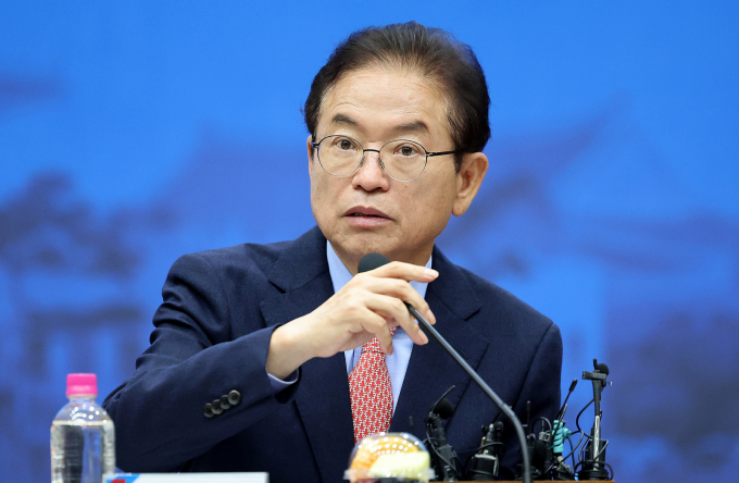 이철우 경북도지사가 지난 3일 경북 안동시 경북도청 화백당에서 열린 국민의힘 대구·경북 지역민생 예산정책협의회에서 발언하고 있다./사진제공=경상북도