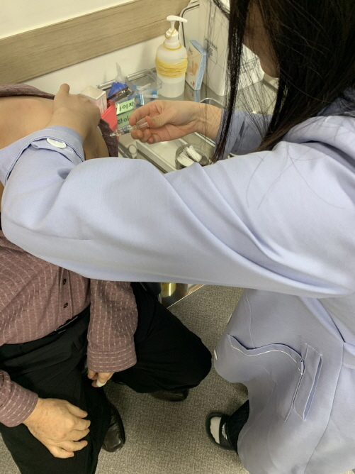인플루엔자 예방접종./사진제공=광주시