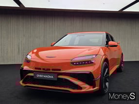 제네시스가 브랜드 최초의 고성능 양산차 GV60 마그마(Magma)를 선보였다. /사진=최유빈 기자