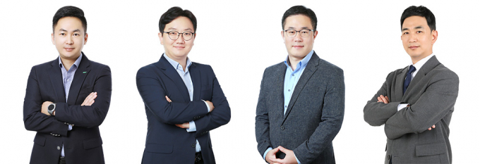 BGF그룹이 2026년 조직 개편 및 정기 인사를 단행했다. (왼쪽부터)BGF리테일 영업∙개발부문장 임민재 상무, 인사총무실장 장영식 상무, 4권역장 윤현수 상무, BGF 글로벌담당 우진용 상무. /사진=BGF그룹