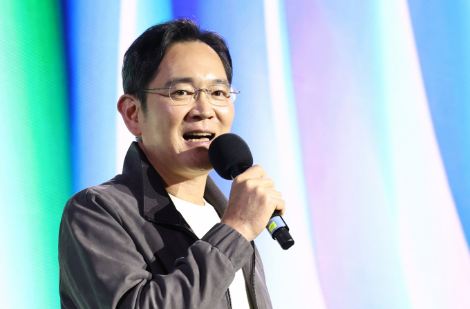 이재용 삼성전자 회장이 지난달 30일 서울 강남구 코엑스에서 열린 엔비디아 지포스 게이머 페스티벌에서 인사말을 하고 있다. /사진=뉴시스(공동취재)