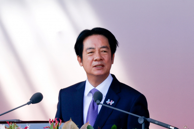 미국이 타이완과의 무역협상에서 한국, 일본 대미 투자 규모를 요구했다는 외신 보도가 나왔다. 사진은 지난달 10일(현지시각) 라이칭더 타이완 총통이 타이완 타이베이시에서 열린 국경일 행사에서 연설한 모습. /사진=로이터