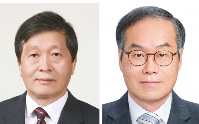 이재명 대통령이 중앙노동위원장과 방위사업청장 등 장·차관급 인사를 냈다. 사진은 14일 중앙노동위원회 위원장에 임명된 박수근 한양대 법학전문대학원 명예교수(왼쪽)과 방위사업청장에 임명된 이용철 임명공증인 변호사. /사진=뉴스1 