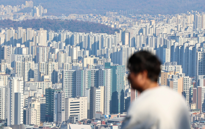 서울 중구 남산에서 바라본 아파트 단지./사진=뉴스1