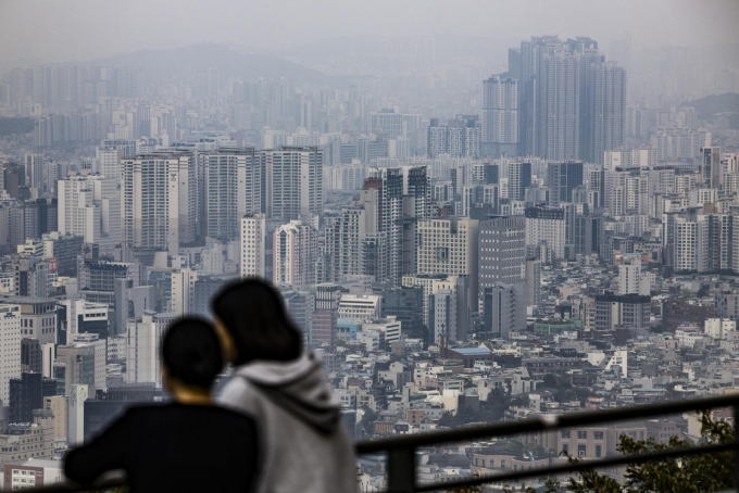 국토교통부와 LH개혁위원회가 LH개혁안을 위한 로드맵을 가동했다. 사진은 서울 남산에서 바라본 아파트 단지 모습. /사진=뉴시스