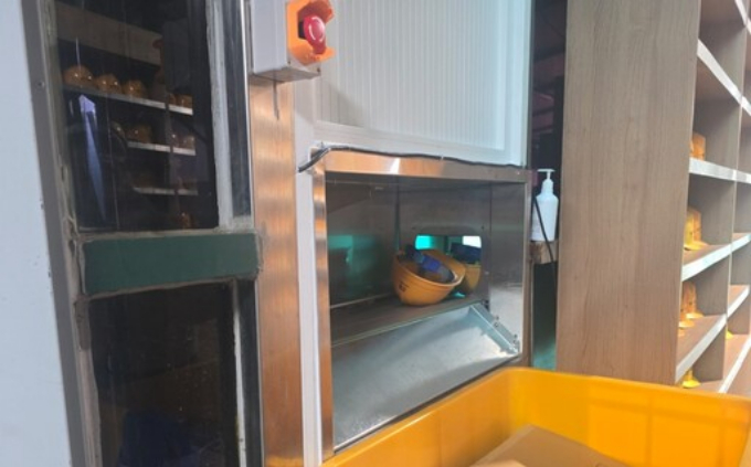 제3땅굴 보도관람로에 설치된 건조살균기. /사진제공=파주도시관광공사
