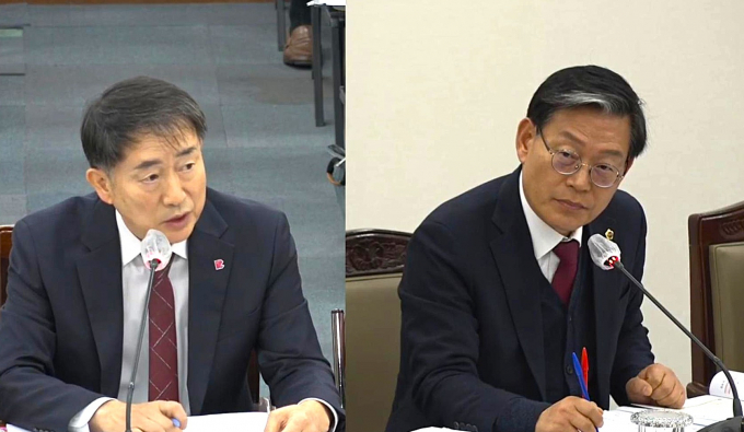 박종철 부산시의원(오른쪽)이 20일 해양농수산국 안건심사를 진행하고 있다./사진=부산시의회
