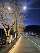 가평군이 최근 야간경관 특화거리 조성사업을 마치고  점등에 들어간 청평면 청평리 808-12번지 일원 모습. /사진제공=가평군