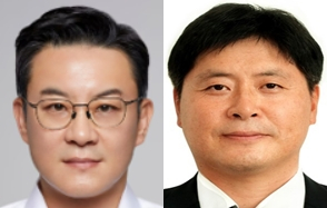 롯데그룹이 롯데웰푸드 신임 대표이사에 서정호 롯데웰푸드 혁신추진단장(왼쪽)을 내정했다. 롯데GRS 신임 대표이사에는 이원택 롯데GRS 경영전략부문장(오른쪽)이 발탁됐다./사진=롯데그룹