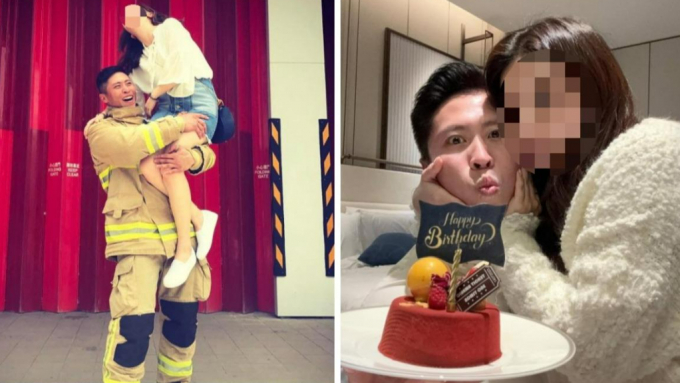 홍콩 아파트 화재 사고에서 진압 중 순직한 소방관이 다음달 결혼식을 앞두고 숨졌다고 전해졋다. 사진은 순직 소방관 호와이호(왼쪽)와 연인의 모습. /사진=호와이호 인스타그램 캡처 