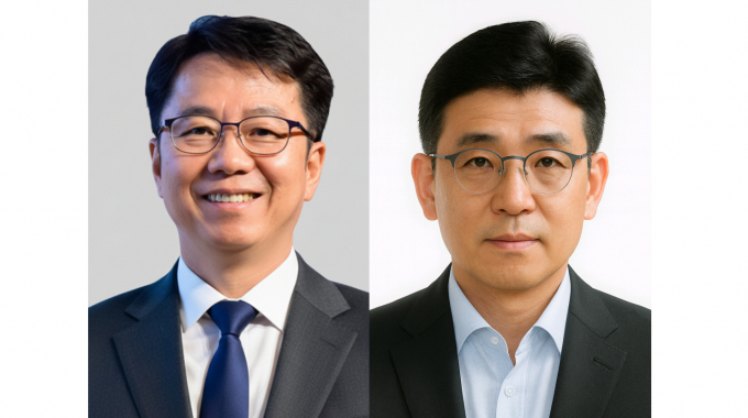 에스원이 27일 2026년 정기 임원 인사를 발표했다. 사진은 이번에 부사장으로 승진한 김석주 부사장(왼쪽)과 사광호 부사장(오른쪽). /사진제공=에스원