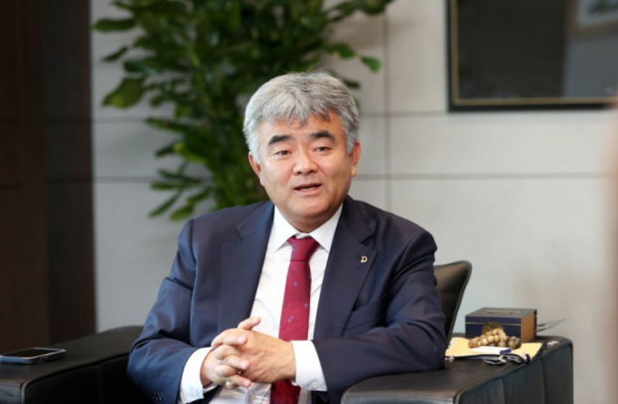 정원주 대우건설 회장이 대한주택건설협회장 차기 선거 입후보에 등록하지 않았다. 오는 12월 3년의 임기를 마무리할 예정이다. 사진은 정원주 회장. /사진 제공=대우건설