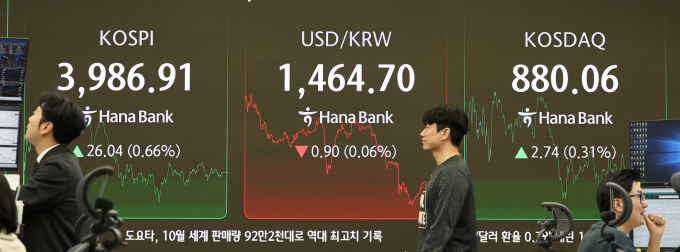 (사진은 지난 27일 서울 중구 하나은행 딜링룸. /사진=뉴스1 
