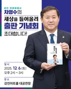 차영수 도의원 출판기념회 홍보물. /사진제공=차영수 전남도의원