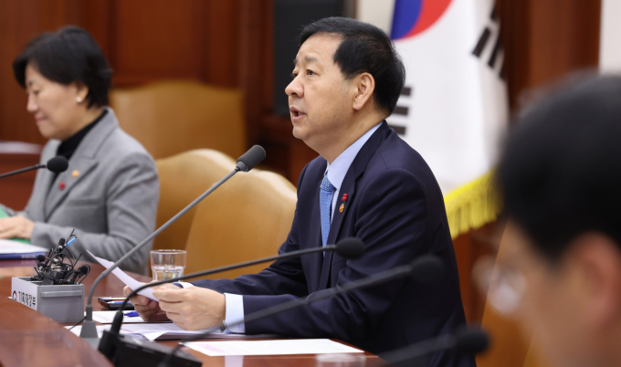 구윤철 부총리 겸 기획재정부 장관이 2일 오전 서울 종로구 정부서울청사에서 열린 경제관계장관회의 겸 물가관계장관회의에서 발언하고 있다./사진=뉴시스