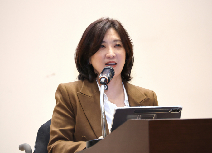 국민의힘이 2일 논평에서 정청래 더불어민주당 대표를 향해 "영장 심사는 법과 증거의 영역으로 여당 대표가 지시하거나 협박할 사안이 아니다"고 지적했다. 사진은 지난달 3일 최보윤 국민의힘 의원이 서울 여의도 국회 의원회관에서 열린 2025 국제 장애인 문화예술 교류대회에서 축사하고 있는 모습. /사진=뉴시스