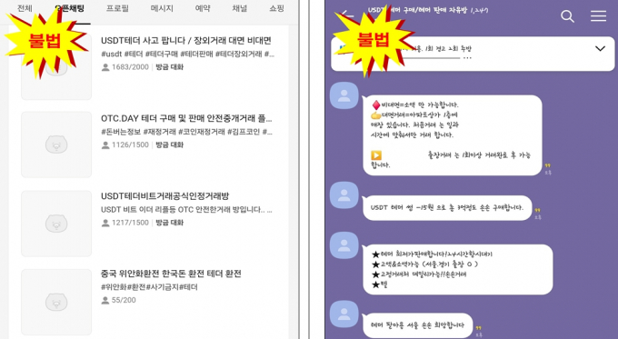 금융위가 불법 가상자산사업자에 현혹되지 말라며 주의를 당부했다. 자료는 주요 불법 가상자산 취급업자 유형. /자료=금융위