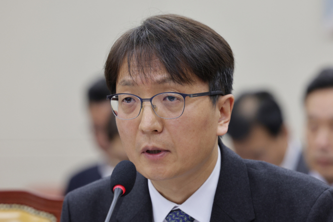 박대준 쿠팡 대표이사가 2일 서울 여의도 국회 과학기술정보방송통신위원회에서 열린 쿠팡 침해사고 관련 현안 질의에서 의원 질의에 답변하고 있다. /사진=뉴스1 신웅수 기자
