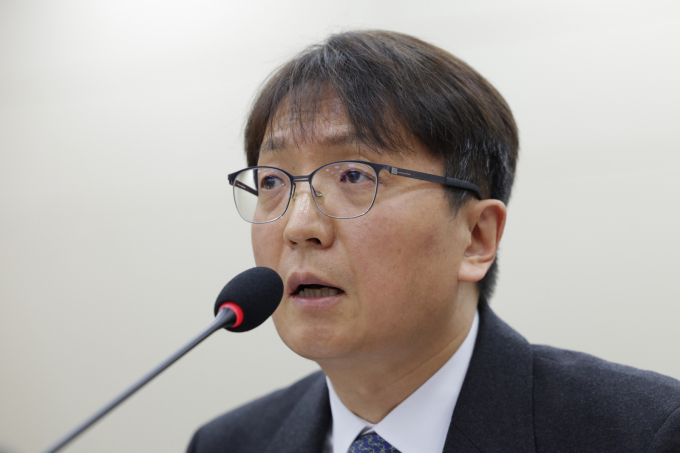 박대준 쿠팡 대표이사가 2일 서울 여의도 국회 과학기술정보방송통신위원회에서 열린 쿠팡 침해사고 관련 현안 질의에서 의원 질의에 답변하고 있다. /사진=뉴스1 신웅수 기자