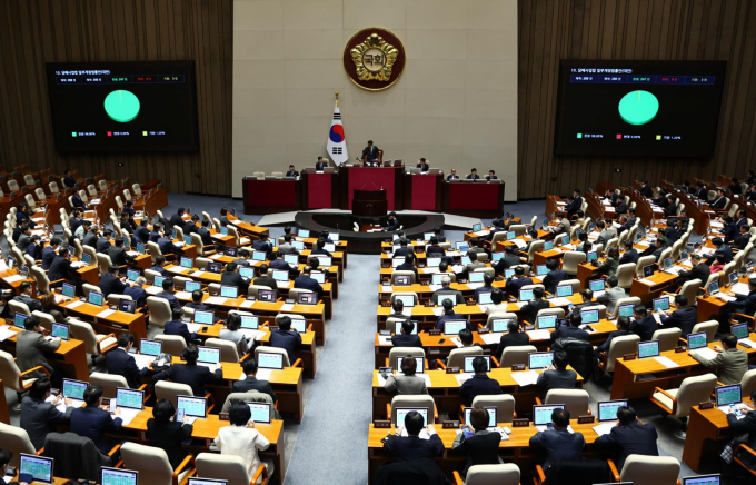  이른바 '닥터나우 방지법'으로 불린 약사법 개정안이 끝내 국회 본회의에 상정되지 못했다.사진은 지난 12월 서울 여의도 국회에서 열린 본회의, /사진=뉴시스