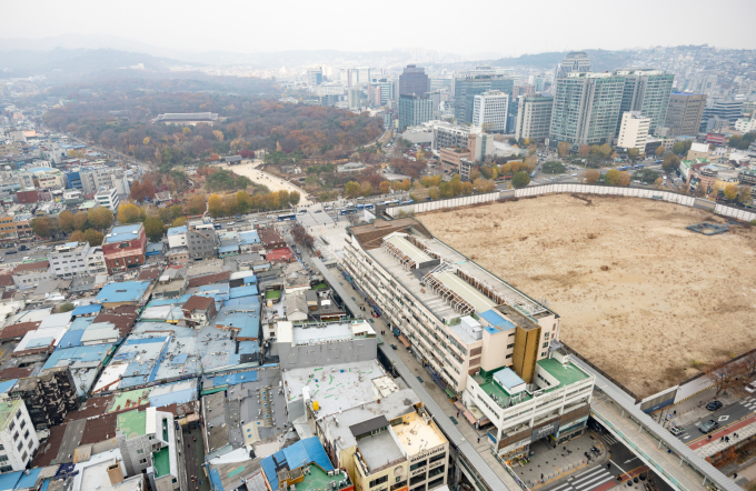 사진은 서울 종로구 종묘와 세운4구역의 모습./사진=뉴시스