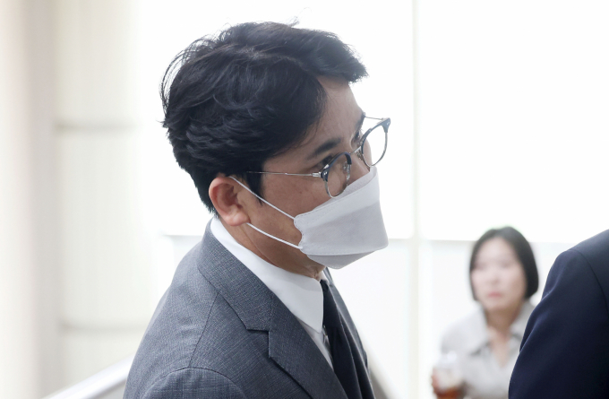 뒷돈 의혹으로 무혐의 처분을 받은 장정석 전 KIA타이거즈 단장이 무기 실격 제재를 받았다. 사진은 지난 5월29일 서울 서초구 서울고등법원에서 열린 항소심 선고 공판에 참석한 장정석 KIA타이거즈 전 단장. /사진=뉴시스