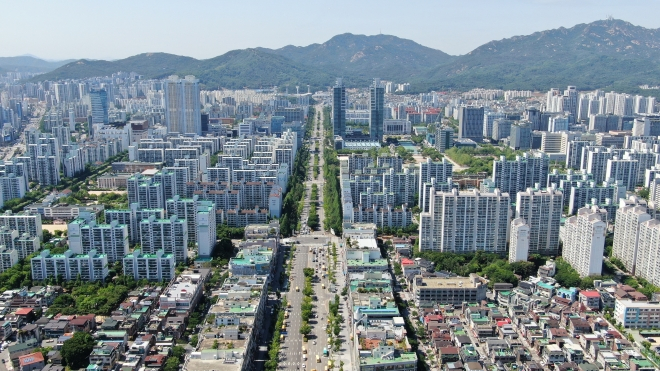 안양 평촌신도시 전경. /사진제공=안양시