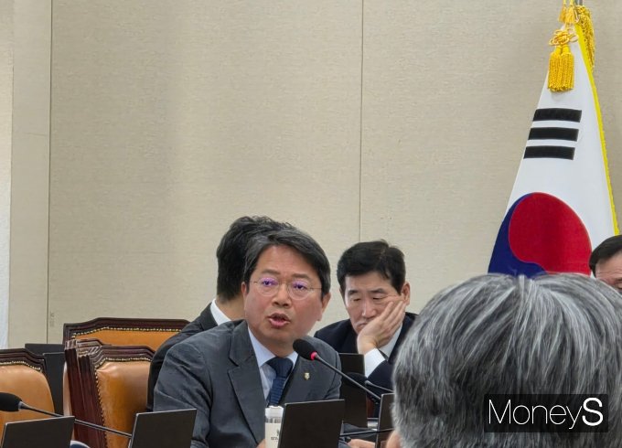  쿠팡의 개인정보 유출 사태가 정치적 파장으로 번지고 있다. 사진은 3일 서울 여의도 국회에서 열린 정무위원회 쿠팡 개인정보 유출 관련 현안질의에 나선 김승원 의원(더불어민주당·경기 수원시갑)의 모습. /사진=김성아 기자