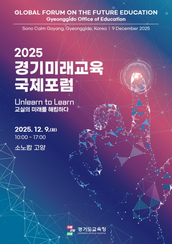 경기미래교육 국제포럼 포스터. /사진제공=경기도교육청