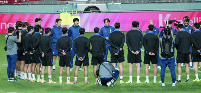 한국 축구대표팀이 미국 현지 매체로부터 호평을 받았다. 사진은 한국 축구대표팀의 모습. /사진=스타뉴스