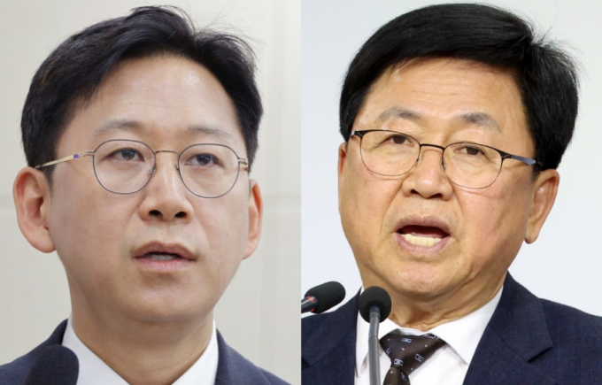 배경훈 과학기술부총리·과학기술정보통신부 장관(왼쪽), 최교진 교육부 장관(오른쪽) /사진=뉴스1·뉴시스