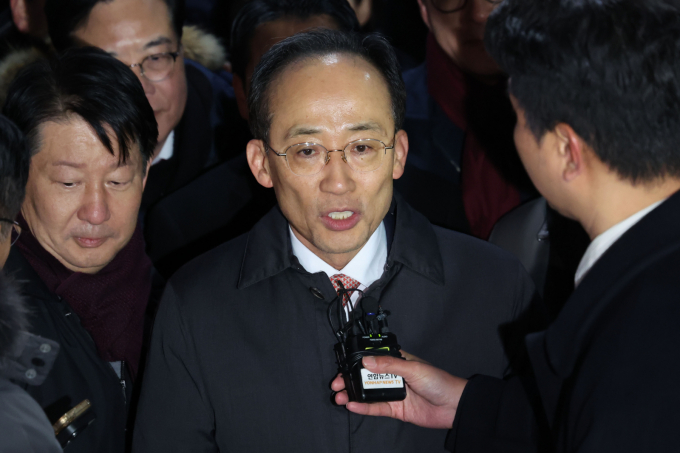 국회 계엄 해제 표결 방해 의혹을 받는 추경호 국민의힘 의원이 이번 주중 불구속 상태로 재판에 넘겨질 것으로 보인다. 사진은 지난 3일 영장실질심사에서 구속이 기각돼 풀려나는 추 의원. /사진=뉴시스