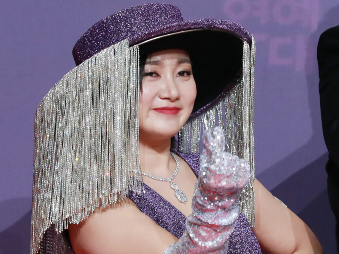 박나래가 29일 오후 서울 상암동 SBS 프리즘센터에서 진행된 2023 SBS 연예대상 포토월 행사에 참석해 포즈를 취하고 있다. /2023.12.30 /사진=이동훈