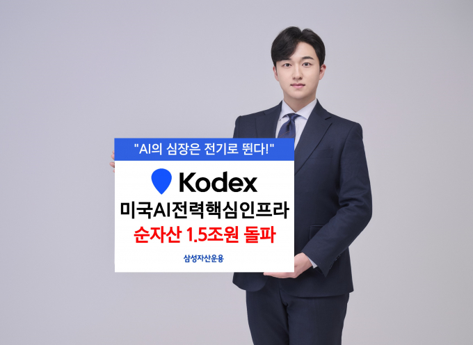 삼성자산운용이 'KODEX 미국AI전력핵심인프라' ETF의 순자산이 1조5218억원을 기록했다고 8일 밝혔다. /사진제공=삼성자산운용