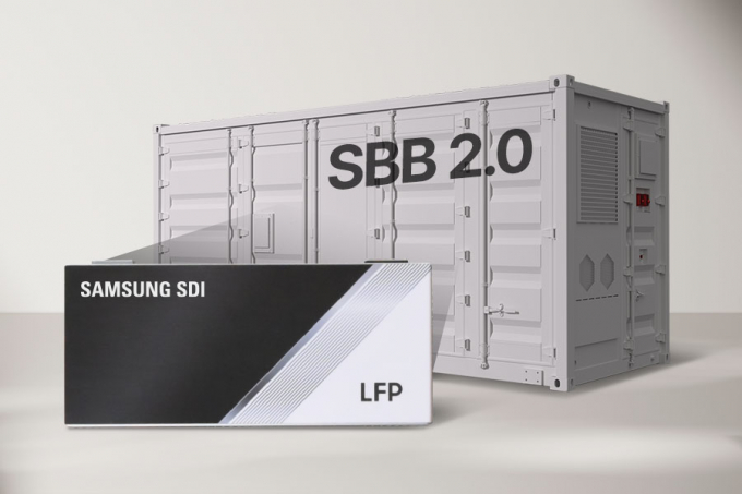 LFP 배터리가 탑재된 ESS 제품 'SBB(Samsung Battery Box) 2.0. /사진=삼성SDI