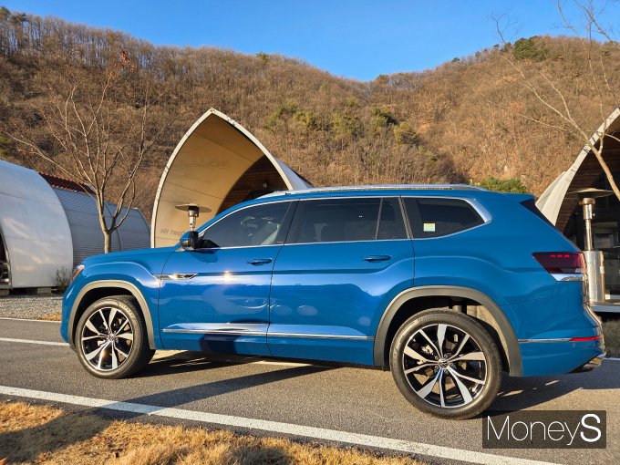 아틀라스는 한국 시장에서 현재 시판 중인 동급 대형 SUV 중 가장 긴 5095mm의 전장을 지녔으며, 전폭은 1990mm, 전고는 1780mm에 달한다. /사진=최유빈 기자
