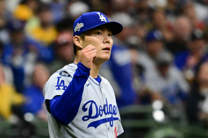 LA다저스 야마모토 요시노부가 2026 월드베이스볼클래식 출전을 확정했다. 사진은 다저스에서 활약한 야마모토. /사진=로이터