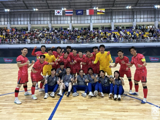 사진은 한국 남자 풋살 대표팀 모습./사진=대한축구협회 제공 