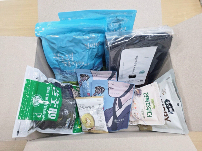 수산물 꾸러미./사진=전남도 