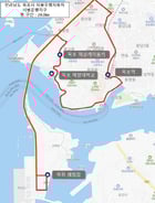 목포 스마트 순환 자율주행차 시범 운행 지구./사진=목포시