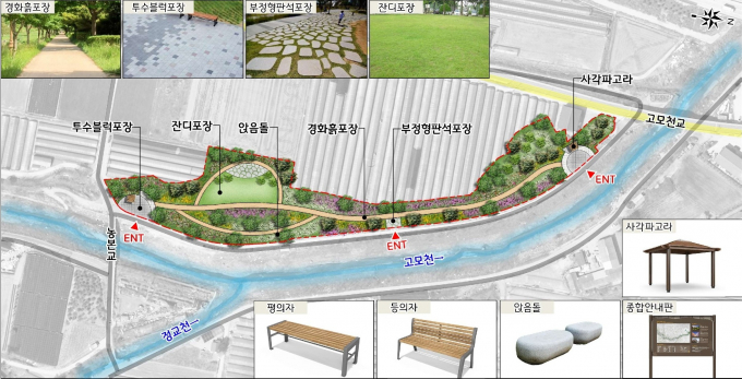 포천 고모천 지방하천 정비계획 조감도. /사진제공=경기도