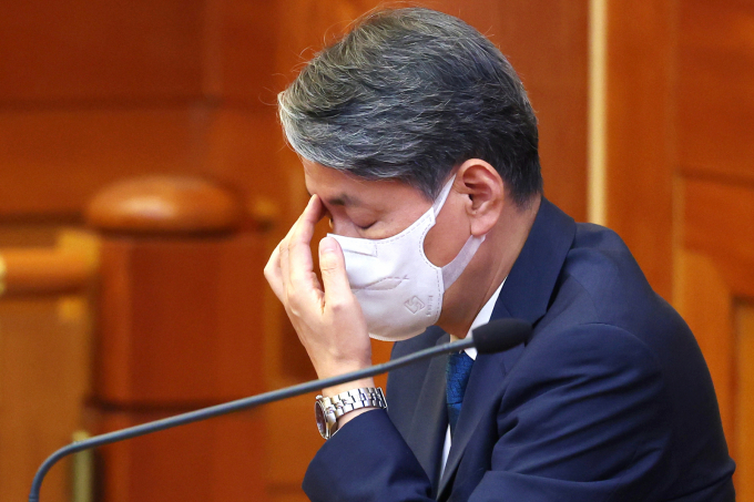 헌법재판소가 18일 12·3 비상계엄 가담 의혹으로 탄핵소추된 조지호 경찰청장의 파면 여부를 결론낸다.사진은 지난 9월30일 조 청장이 서울 종로구 헌법재판소 대심판정에서 열린 탄핵심판 사건 2차 변론기일에 출석한 모습. /사진=뉴시스