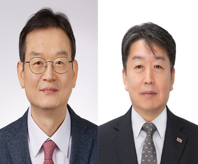 태광그룹이 계열사 대표 인사를 통해 김대현 흥국생명 대표를 흥국화재 대표로, 김형표 흥국생명 경영기획실장을 흥국생명 대표로 내정했다. 사진은 왼쪽부터 김대현 흥국화재 대표 내정자, 김형표 흥국생명 대표 내정자. /사진=태광그룹