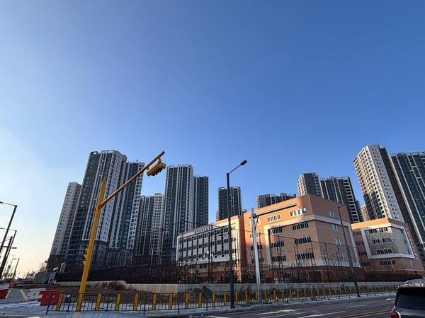 인구 1만 명을 돌파한 화양지구 아파트 단지 모습. /사진제공=평택시