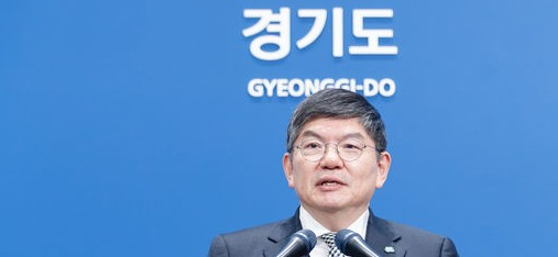 차성수 기후환경에너지국장이 22일 경기도청 브리핑룸에서 생활폐기물 직매립금지 관련 브리핑을 하고 있다. /사진제공=경기도  