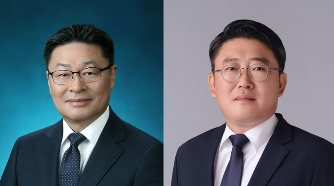 박종율 오리온 러시아 법인 대표이사(왼쪽), 여성일 오리온 베트남 법인 대표이사. /사진=오리온